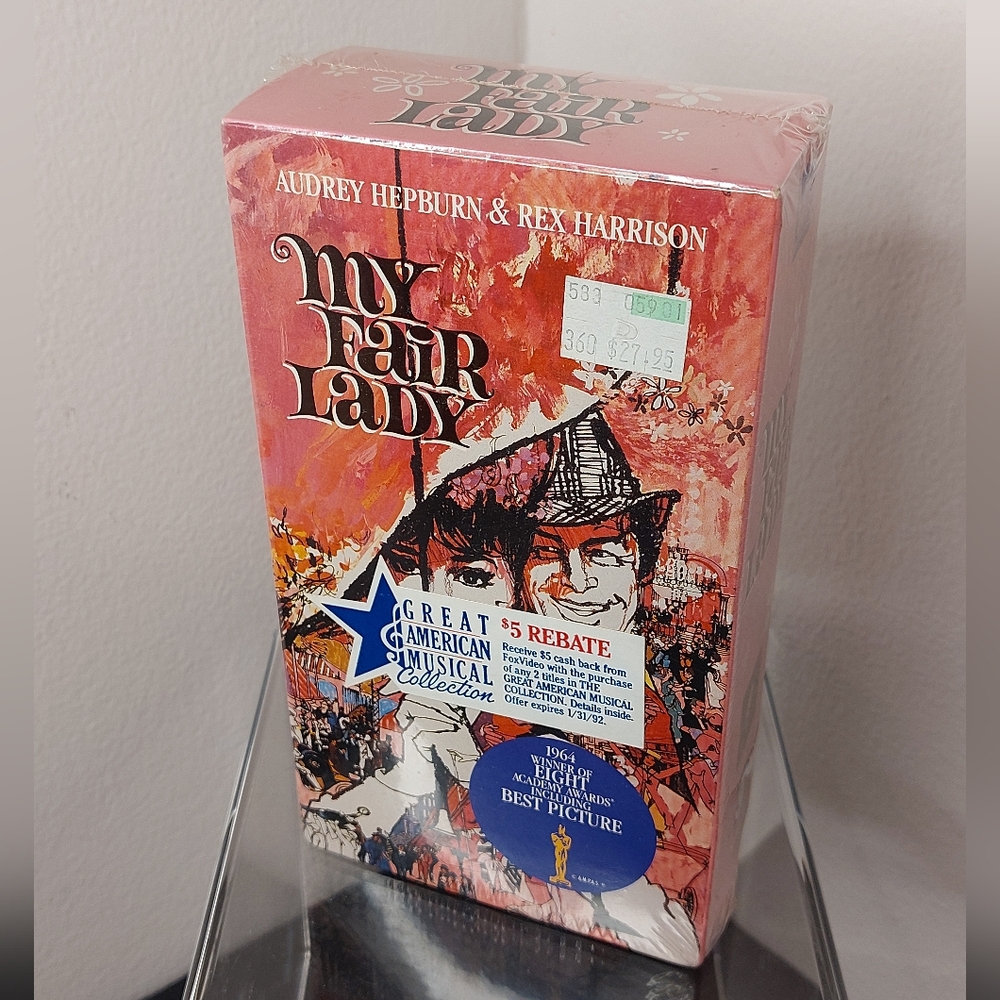 'My Fair Lady' VHS Audrey Hepburn, Rex Harrison 1964 Best Picture Winner Sealed